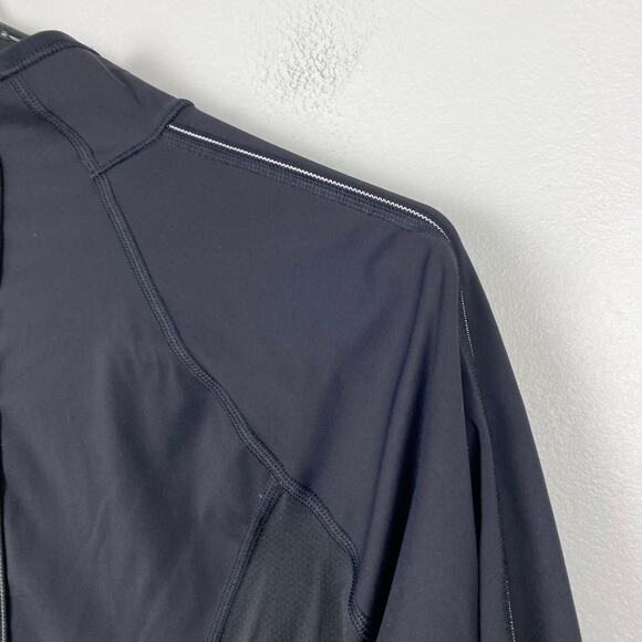 Athleta Eclipse Half Zip Pullover Reflective Running Top Long Sleeve Yoga Medium - Picture 8 of 12